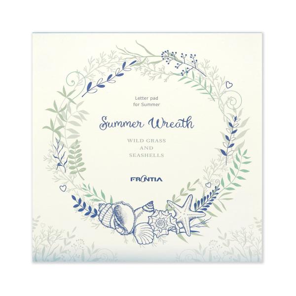 便箋　サマーリース｜pd-624　手紙 2柄各9枚 全18枚入り カラー 大人 シンプル 上品 記念...