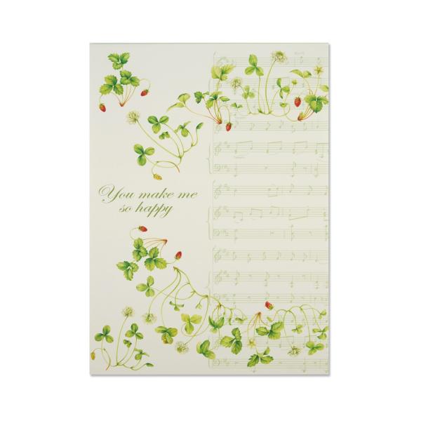 便箋　ミュージックイチゴ｜pd-655