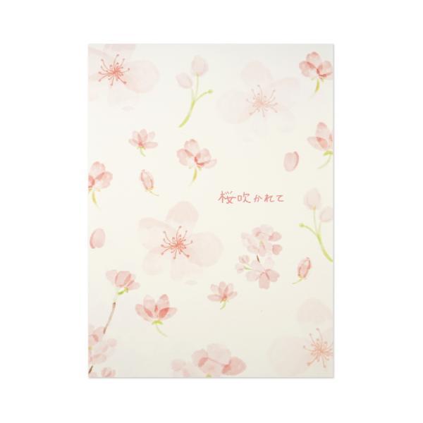 便箋　桜吹かれて｜pd-674