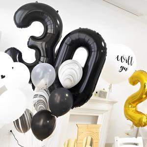 数字 バルーン Lサイズ 90cm 誕生日 ブ...の詳細画像1