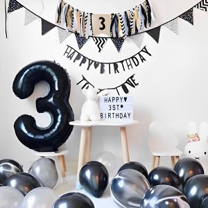 数字 バルーン Lサイズ 90cm 誕生日 ブ...の詳細画像2