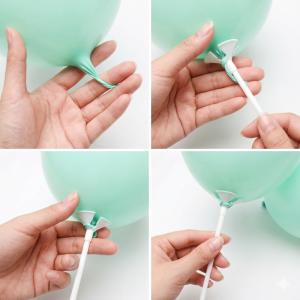風船 棒 スティック バルーン ヘリウムガス不...の詳細画像3
