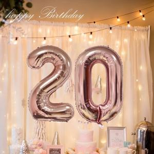 数字 バルーン Lサイズ 90cm 誕生日 ピ...の詳細画像2