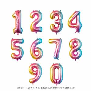 数字 バルーン 特大 誕生日 カラフル グラデ...の詳細画像3