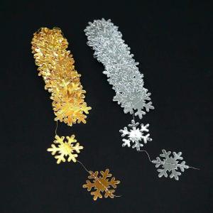 ガーランド 雪の結晶 全3種 ゴールド シルバ...の詳細画像2
