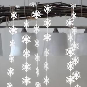 ガーランド 雪の結晶 全3種 ゴールド シルバ...の詳細画像3