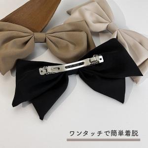 リボン バレッタ ヘアアクセサリー レディース...の詳細画像3