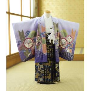 七五三 5歳 男の子 着物 レンタル うす紫さざ...の商品画像