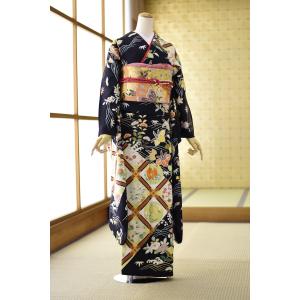 KP1777 振袖 身丈160cm 正絹 着物 成人式 KP1777 振袖 身丈160cm 正絹 着物 成人式