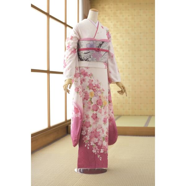 夏用単衣振袖 夏 振袖 レンタル 着物レンタル 身長 157cm〜171cm位 結婚式 成人式 貸衣...