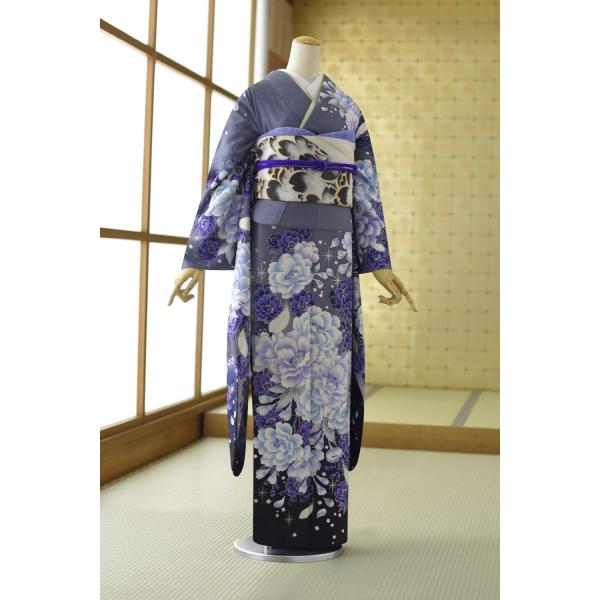 夏用単衣振袖 夏 振袖 レンタル 着物レンタル 身長 159cm〜174cm位 結婚式 成人式 貸衣...