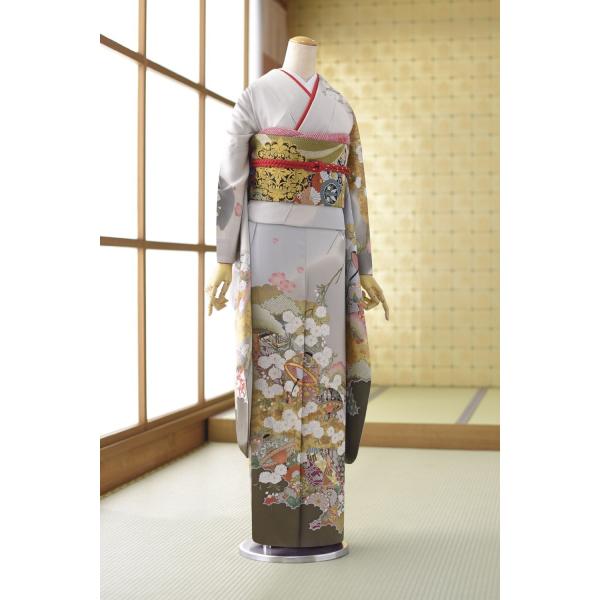 夏用単衣振袖 夏 振袖 レンタル 着物レンタル 身長 155cm〜168cm位 結婚式 成人式 貸衣...