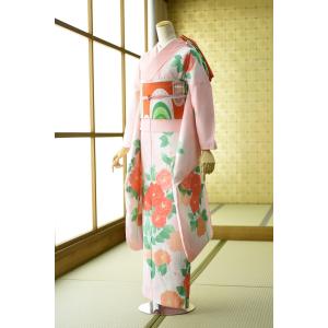 夏着物　絽着物　正絹　　紋付色無地　帯セット 絽 色無地レンタル（夏用）｜鳩羽色 (一つ紋)｜H0355｜L｜宅配