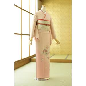 夏用単衣訪問着 ふぶき花かご 身長 160cm〜170cm位 訪問着