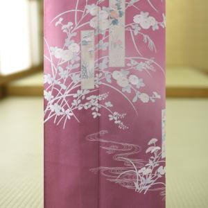 夏用単衣訪問着 茜小菊に短冊 身長 157cm...の詳細画像2