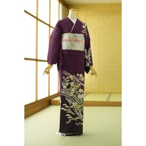 夏用単衣訪問着 身長 157cm〜167cm位 訪問着 レンタル 単衣 夏 着物