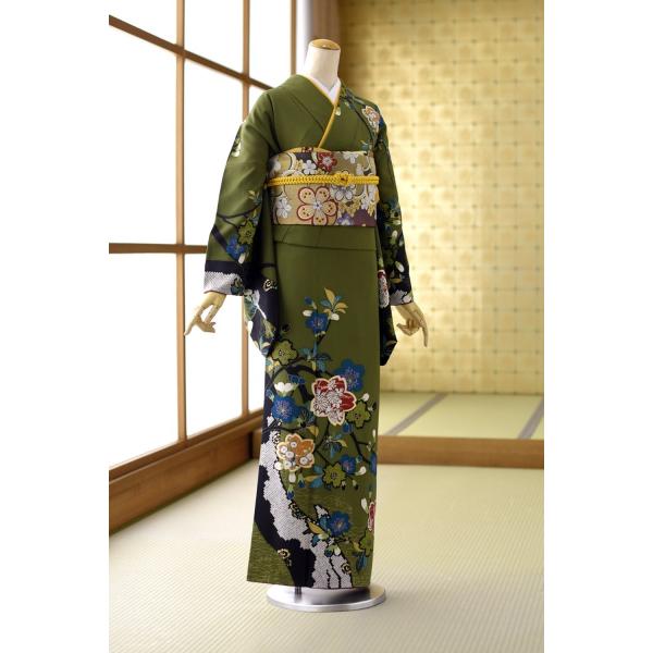 訪問着 レンタル 卒業式 母 着物 広巾 3L 13-17号  身長 154cm〜169m位 結婚式...