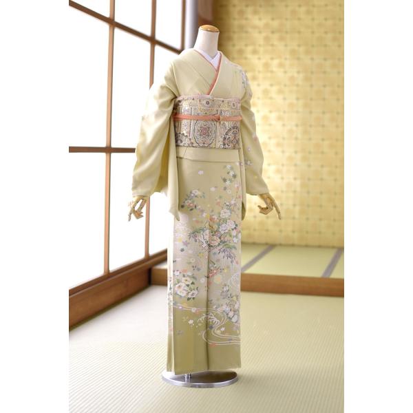 訪問着 レンタル 卒業式 母 着物 広巾 3L 身長 159cm〜174cm位 高級正絹 結婚式 着...