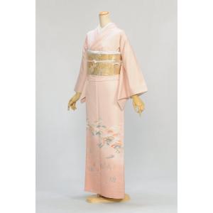 夏用絽訪問着 紫道長取りに辻が花 身長 154cm〜166cm位 レンタル 訪問