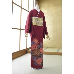 夏用単衣訪問着 総しぼり夢想花 身長 156cm〜168cm位 訪問着