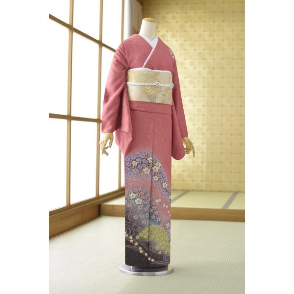 色留袖 レンタル ピンクおぼろ絞り梅 身長 160cm〜175cm位 着物レンタル 結婚式 親族 姉...