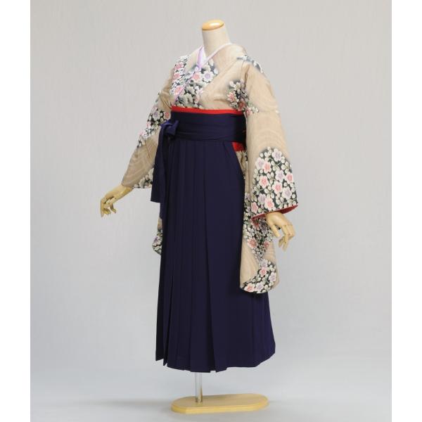 袴 レンタル 先生 教員 卒業式 袴 女性  着物 水に桜  袴 紫 レディース 身長 150cm〜...