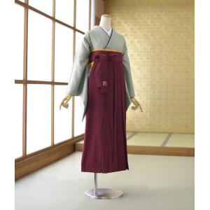 卒業式 卒園式 女袴 着物 花紋松竹梅 (わさび) 袴