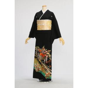 夏用絽訪問着 紫道長取りに辻が花 身長 154cm〜166cm位 レンタル