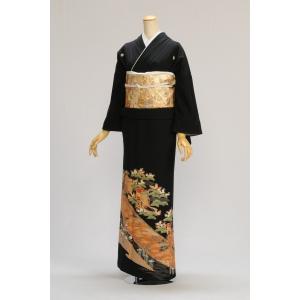 夏用絽訪問着 紫道長取りに辻が花 身長 154cm〜166cm位 レンタル 訪問