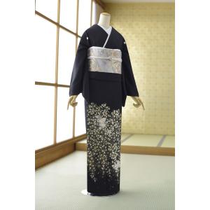 【新品♪夏着物】訪問着＊絽 長尺 辻が花 紫 略礼装 正絹 25H32 夏用絽訪問着 紫道長取りに辻が花 身長 154cm〜166cm位 レンタル