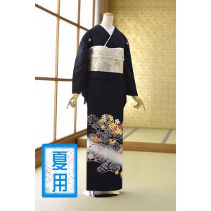 よもです:黒留袖法被2着 留袖とモーニング同時注文で10%OFF 留袖 レンタル 単衣 夏用 ブルー