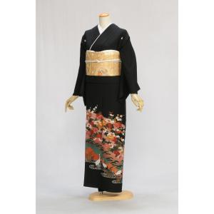 色留袖 レンタル 紺地 百人一首の調べ 身長 160cm〜175cm位 着物