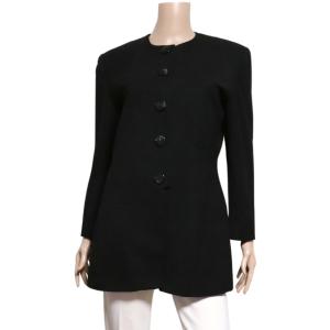 極美品◎CHANEL シャネル 23AW P75656 カシミヤ100％ ラインストーン ココマークボタン付き バイカラー ロングニット カーディガン ネイビー パープル 36 UK製 レディース CHANEL - 極美品◎CHANEL シャネル 23AW P75656 カシミヤ100％ ライン