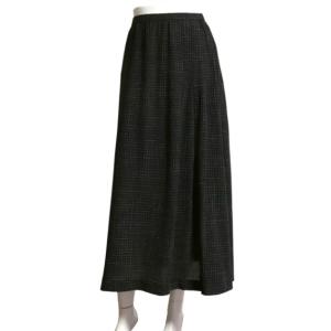 美品】根々 群言堂 *異素材切替ワンピース*ウール毛ニット×布帛