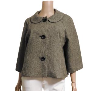 wnc ピエール・カルダン pierrecardin コート L 茶系 中綿 ジップ