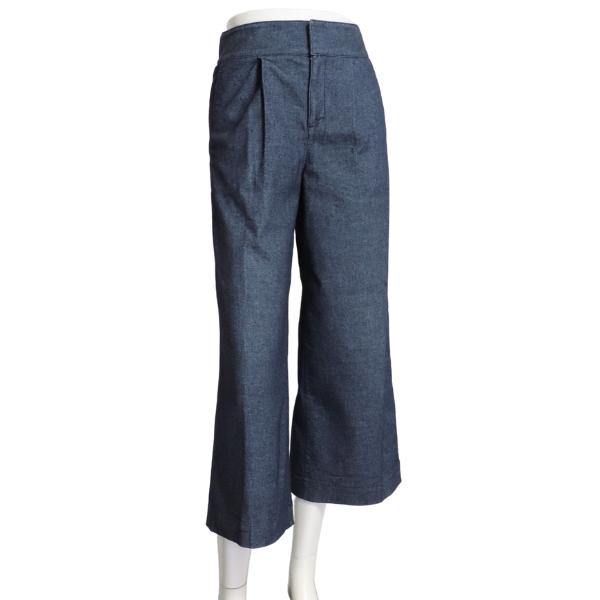 美品/ボールジー Ballsey ワイドパンツ 小さい 表記 32号 5号 相当 青 ブルー 綿 コ...