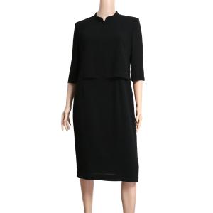 【新品未使用】コート紺ネイビー　東京ソワールLサイズ　暖かいインナー付　半額以下 ライナーつき合繊素材のコート L・ブラック｜東京ソワールオンライン