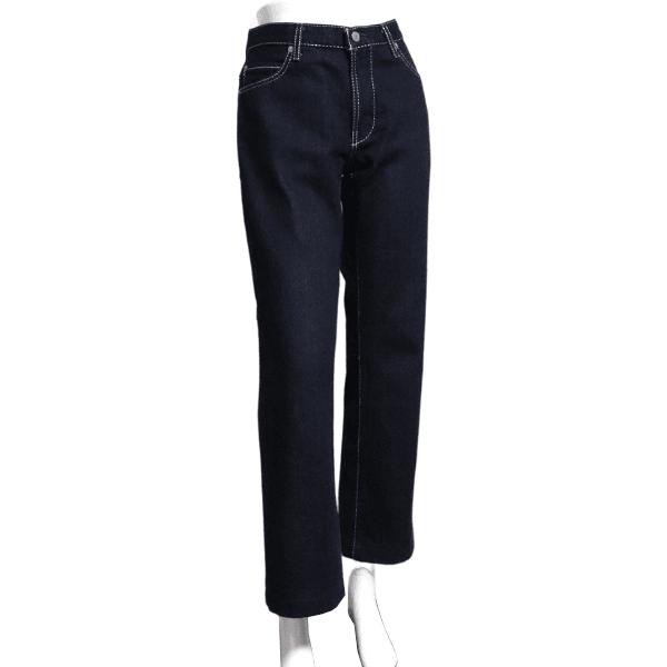 美品/ロイスクレヨン Lois CRAYON デニムパンツ 表記 M 9号 相当 青 ブルー ステッ...