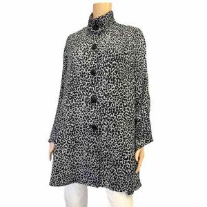 BALENCIAGA（バレンシアガ） Beige Leopard Zip-Up Jacket ベージュ