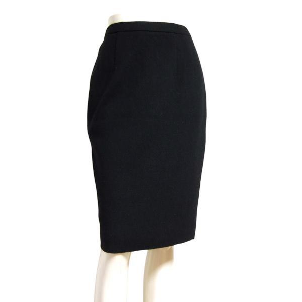 美品/コルディア CORDIER タイトスカート ニットスカート 表記40号 L相当 古着 黒 ブラ...