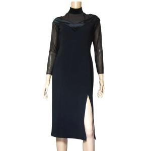 【Paule Ka】新品未使用★ポールカ 裏サテン長袖ボレロ（黒ブラック） Paule Ka】新品未使用☆ポールカ 裏サテン長袖ボレロ（黒