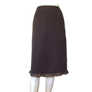 Leilian 美品/レリアン タイトスカート 表記 9号 М 相当 古着 黒