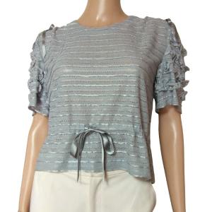 me ISSEY MIYAKE 美品/イッセイミヤケ プリーツカットソー 9号 M 38号