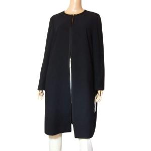 極美品✨ユキトリイ　 シルク混 ブラックフォーマル　ノーカラー　19号 YUKI TORII（ユキ トリヰ） 美品/ユキトリイ ブラックフォーマル