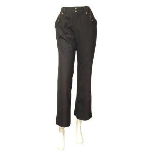 HIROKO BIS　コシノヒロコ　大きいサイズ15号3L　黒デニムワイドパンツ HIROKO BIS 美品/ヒロコビス ワイドパンツ 大きいサイズ 表記15号 3L