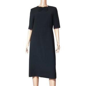 【NYholic】東京ソワール　SOIRDOLCE ドレス SOIR DOLCE 東京ソワール 上質プレミアム光沢ネイビーロングドレス (M