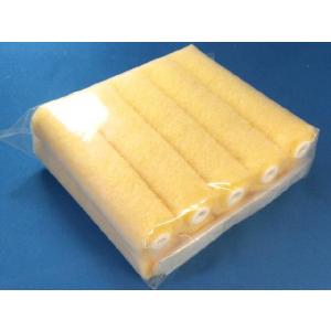 塗装　ＦＲＰ塗料　スポンジローラー　イエロー　エコノミー　　６インチ　