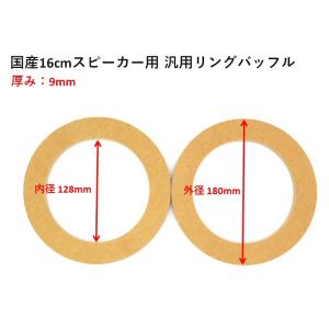 【汎用インナーバッフル】MDF製 国産16cmスピーカー用 9mm厚 自作 DIY用