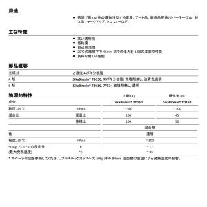 透明エポキシ樹脂【日本シーカ TD150】(旧...の詳細画像1