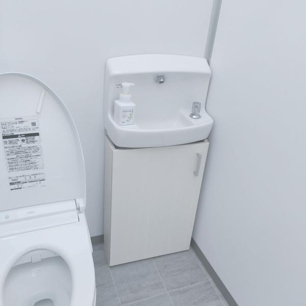 グレイエルム・トイレ収納ラック　配管やペーパー、洗剤をスッキリ隙間収納　手洗い下　配管隠し　ペーパー...